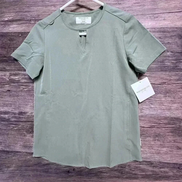 Whisperlite Scrubs Women's Sage Green Top XXS - Picture 1 of 7